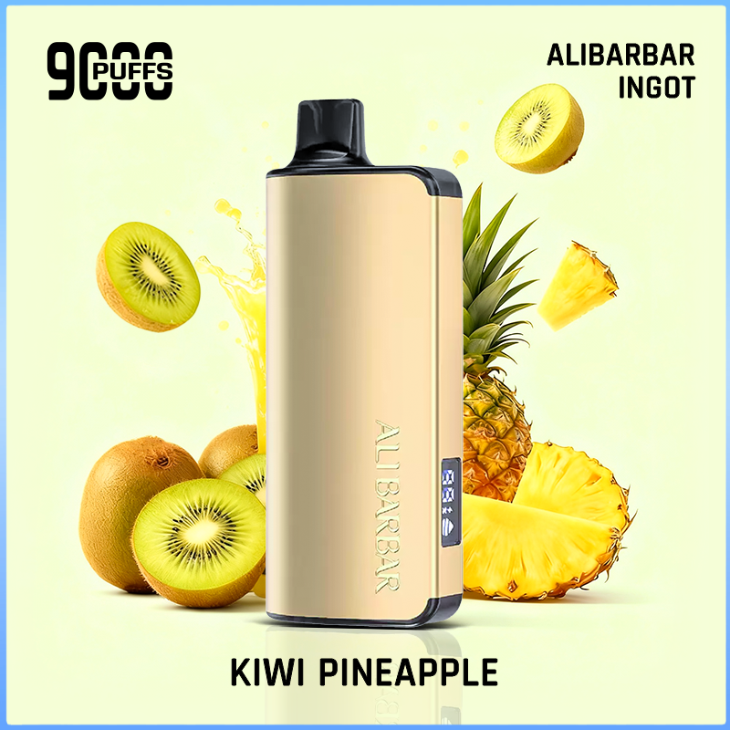 Alibarbar Ingot Kiwi Pineapple 9000 Puffs