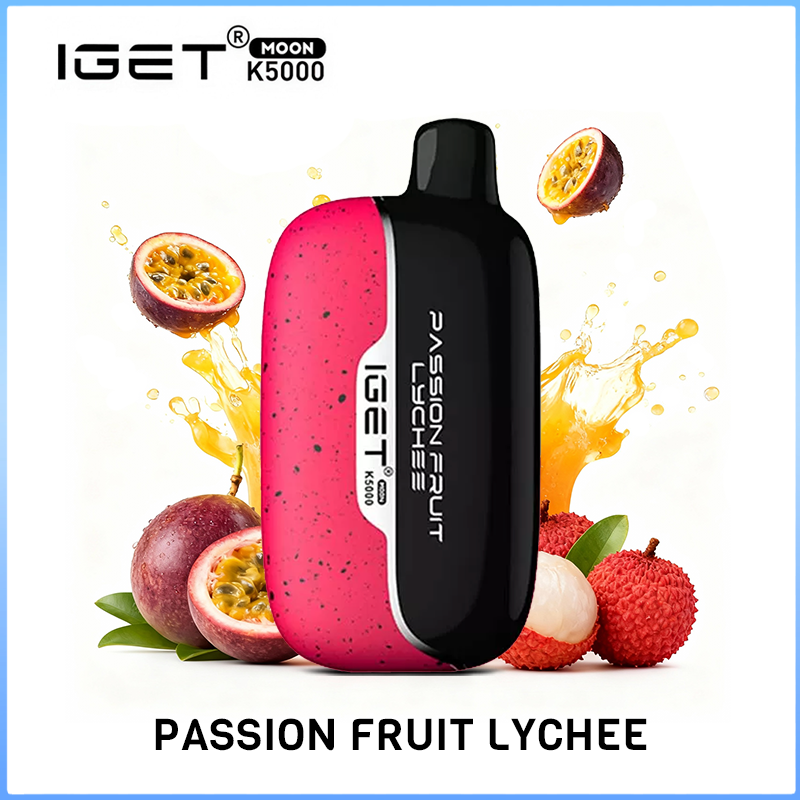 IGET MOON Passion Fruit Lychee 5000 Puffs